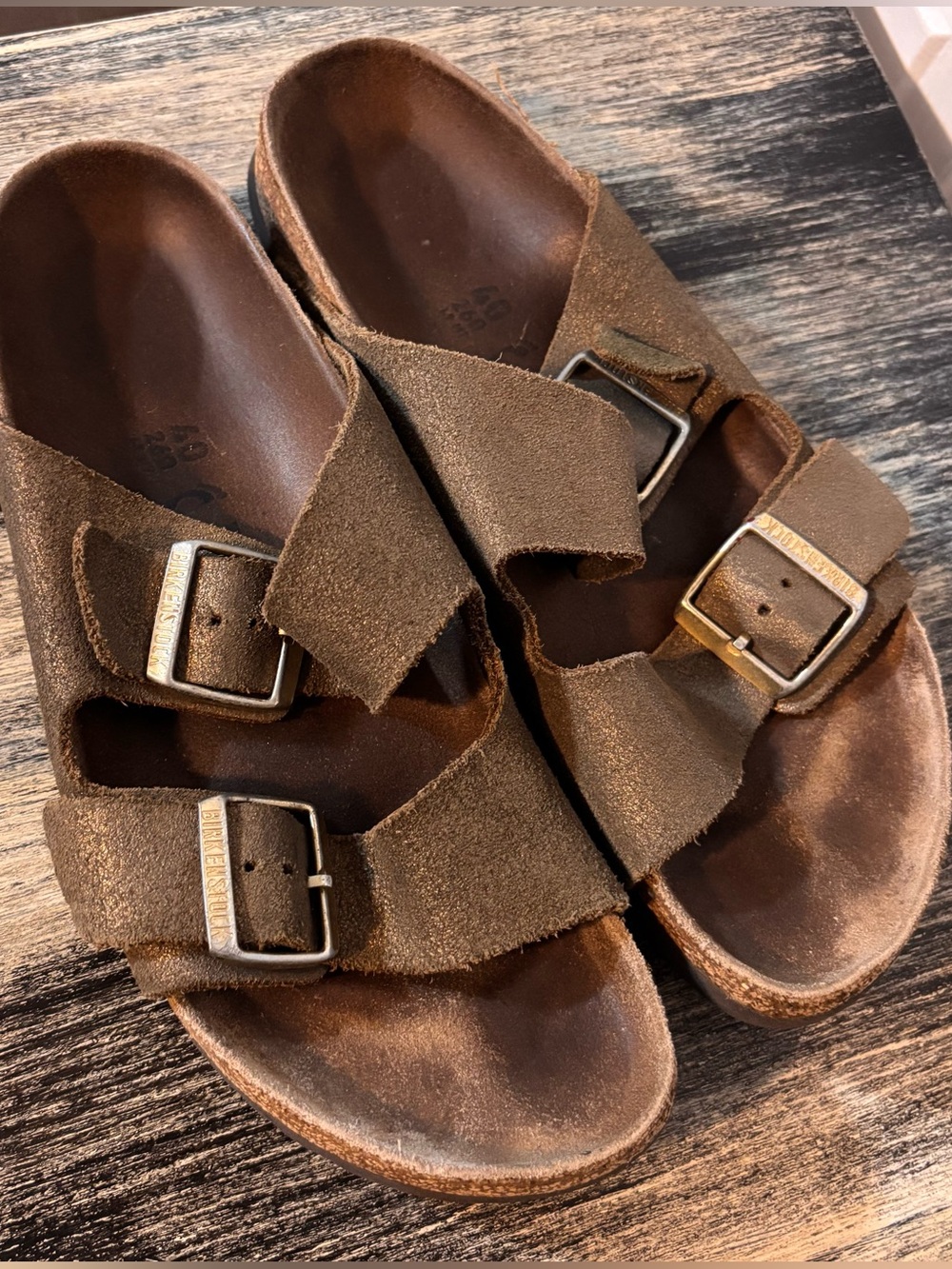 Birkenstock Suede Two-Buckle Sandals | Size EU 40 Narrow